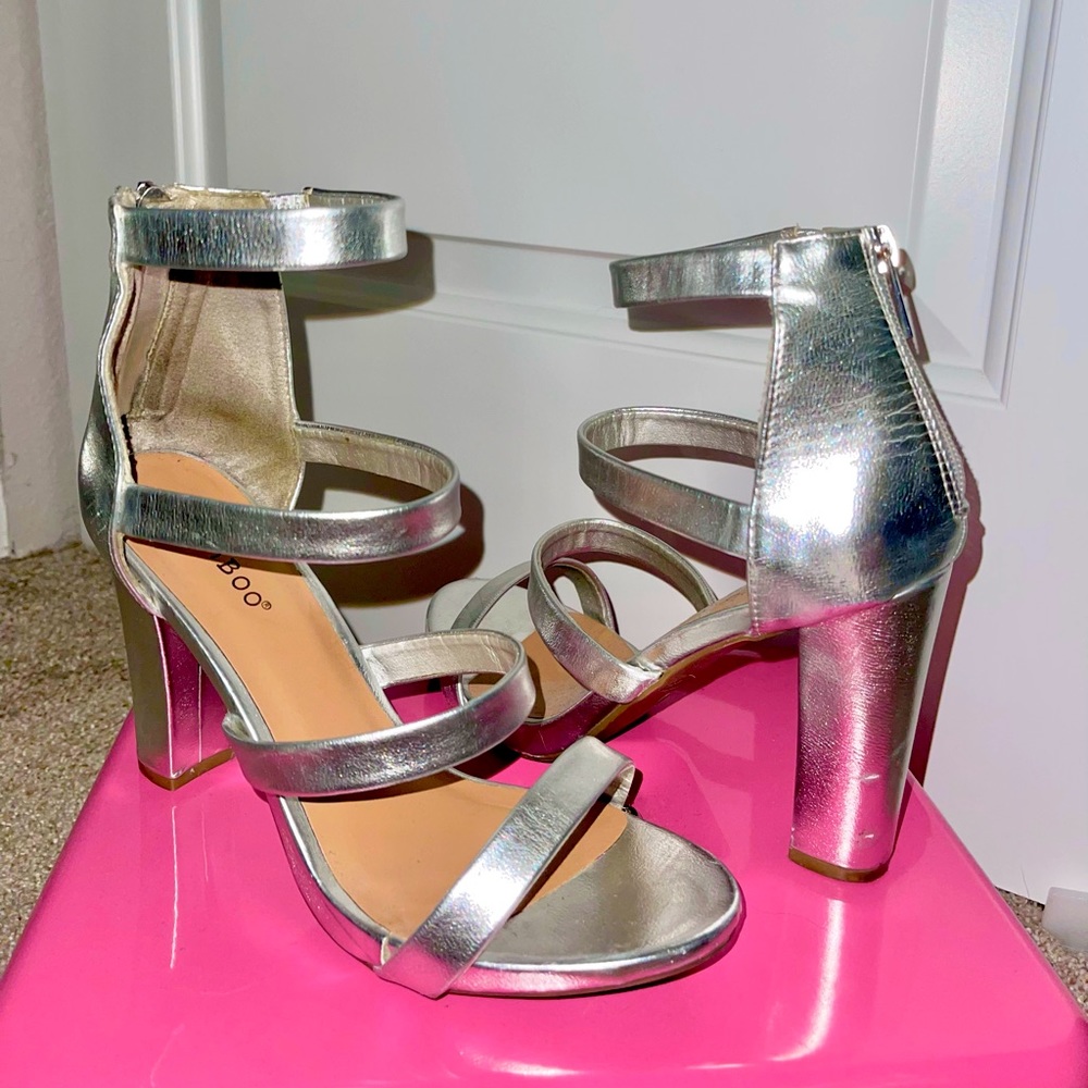 Silver heels!